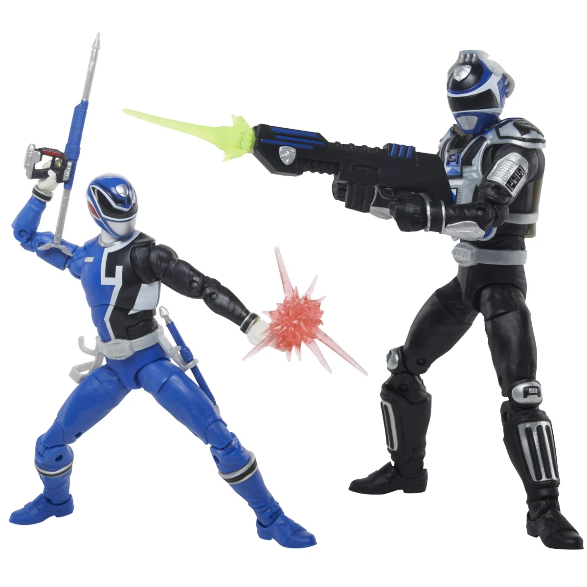 Hasbro Power Rangers Lightning Collection S.P.D. Squad B Blue Ranger Versus Squad A Blue Ranger 2-pack 6-inch speelgoedcadeau F1171