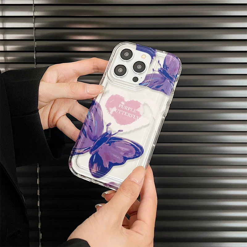 J3044 Fall Prevention Cushion Type For IPhone 11 12 13 14 Pro Max 6 6s 7 8 Plus X XR XS Max 12 Mini Case DIY Soft TPU Cover