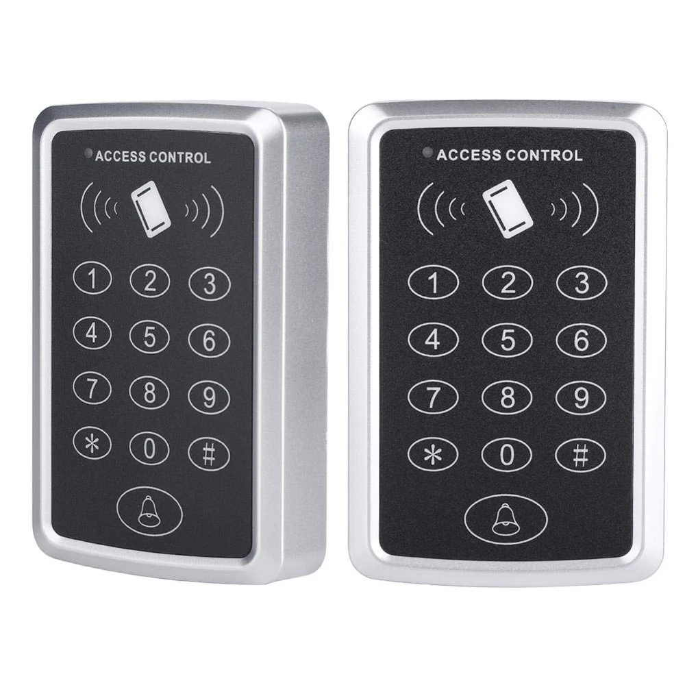 

125KHz RFID Access Control Keypad Outdoor Rainproof Cover EM Card Reader 10pcs Keyfobs For Door Access Control System