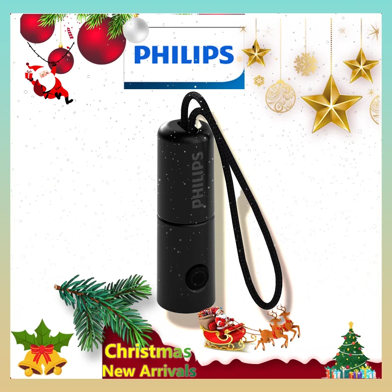 

Philips 1126 Фонарик Led Type-C Портативный фонарик EDC с 4 режимами освещения для самообороны Кемпинговый фонарик