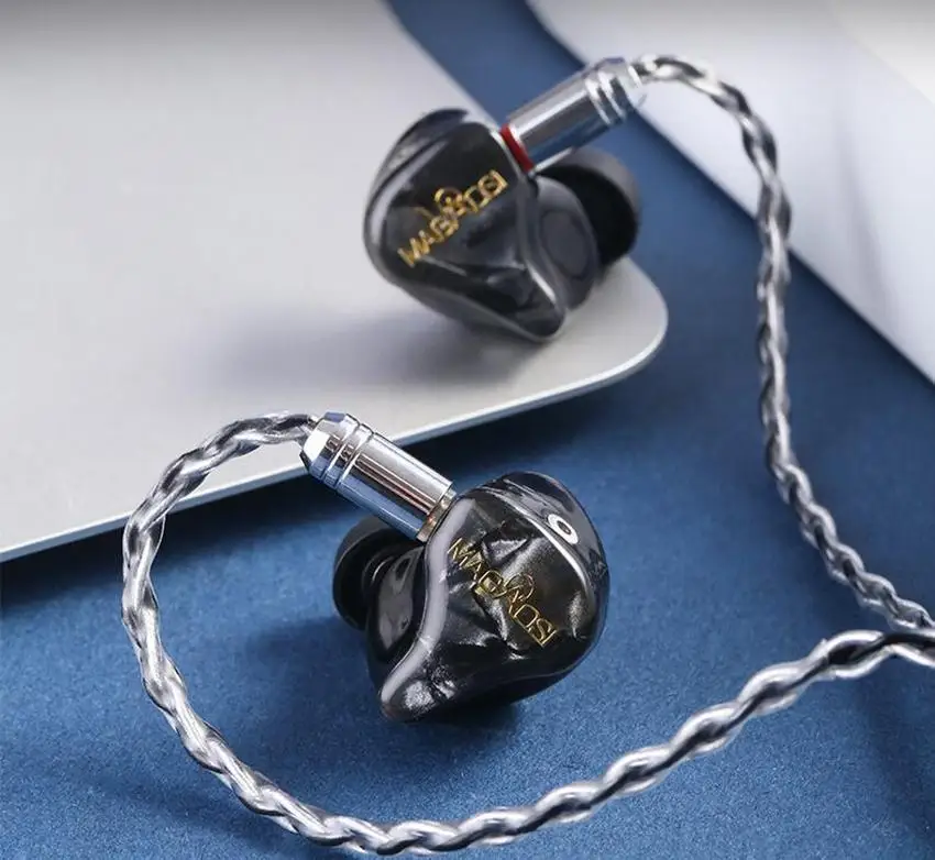 Magaosi-Écouteurs intra-auriculaires hybrides V3 2BA + 1esse triple pilote, oreillettes avec câble amovible, audiophile, musicien, IEM
