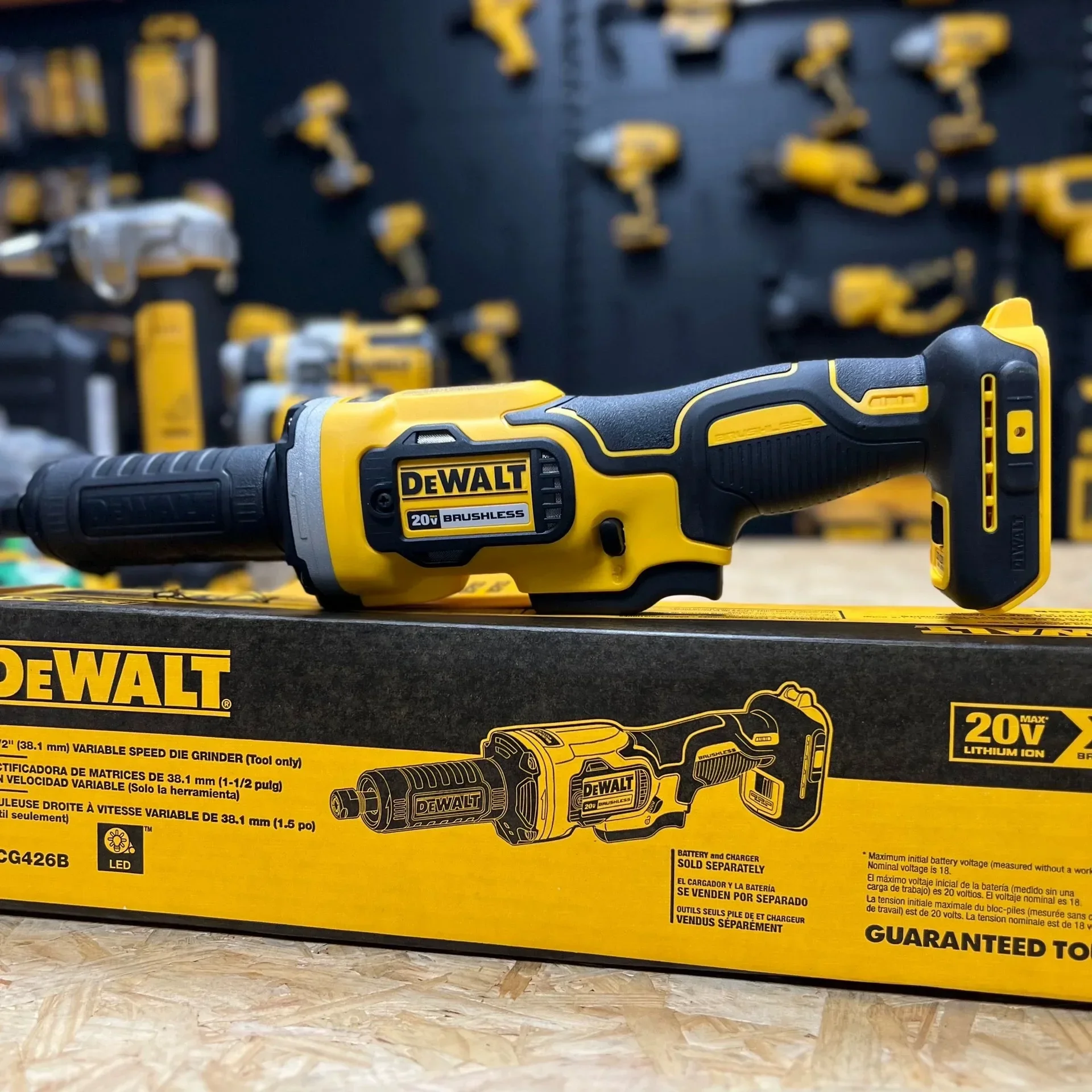 

NEW DEWALT DCG426B 20v 1-1/2" Variable Speed Cordless Die Grinder Tool Only Body Only New product