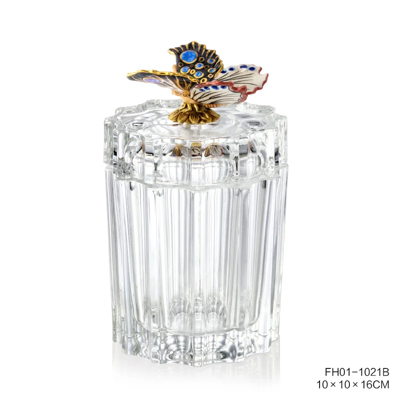 نمط دالي آرت ديكو، مزهرية برعم زجاجية كريستالية شفافة بيضاء، مزهرية مكتبية فاخرة عتيقة