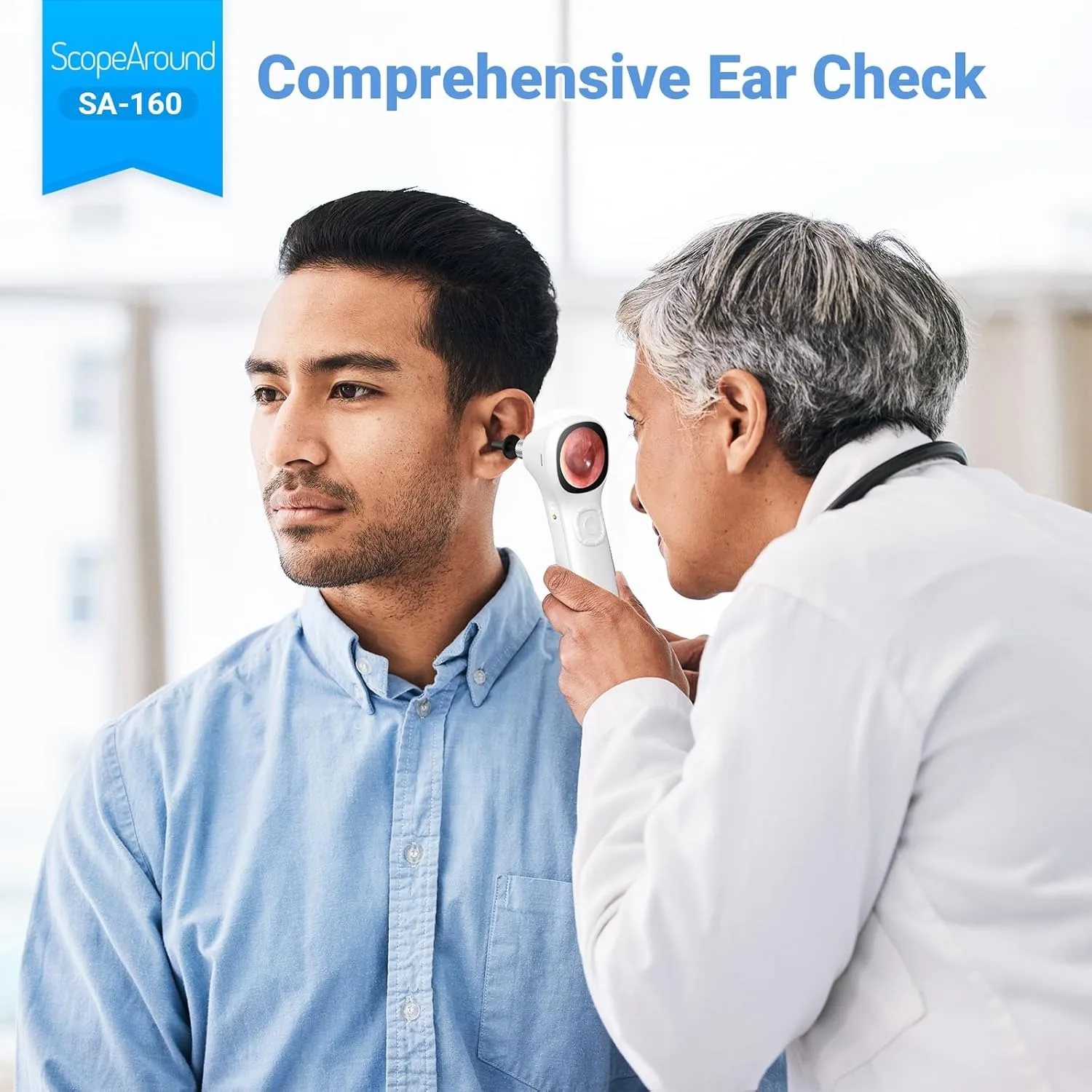 منظار الأذن الرقمي مع شاشة IPS، كاميرا الأذن البصرية الذكية بدقة 720 بكسل، كاميرا منظار الأذن لنطاق الأذن، كاميرا أداة إزالة شمع الأذن #5