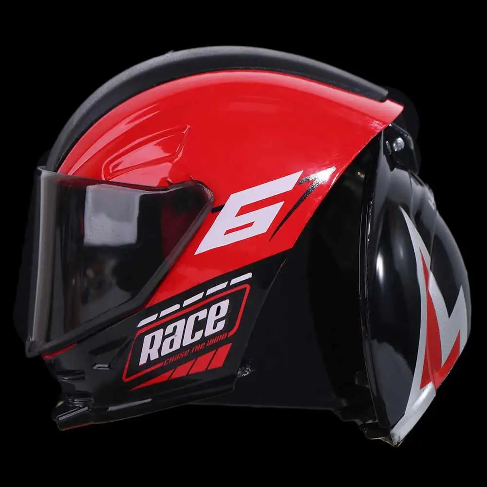 Casque de déformation simulé moto cavalier figurine membres mobiles transformer moto Flexible Cool