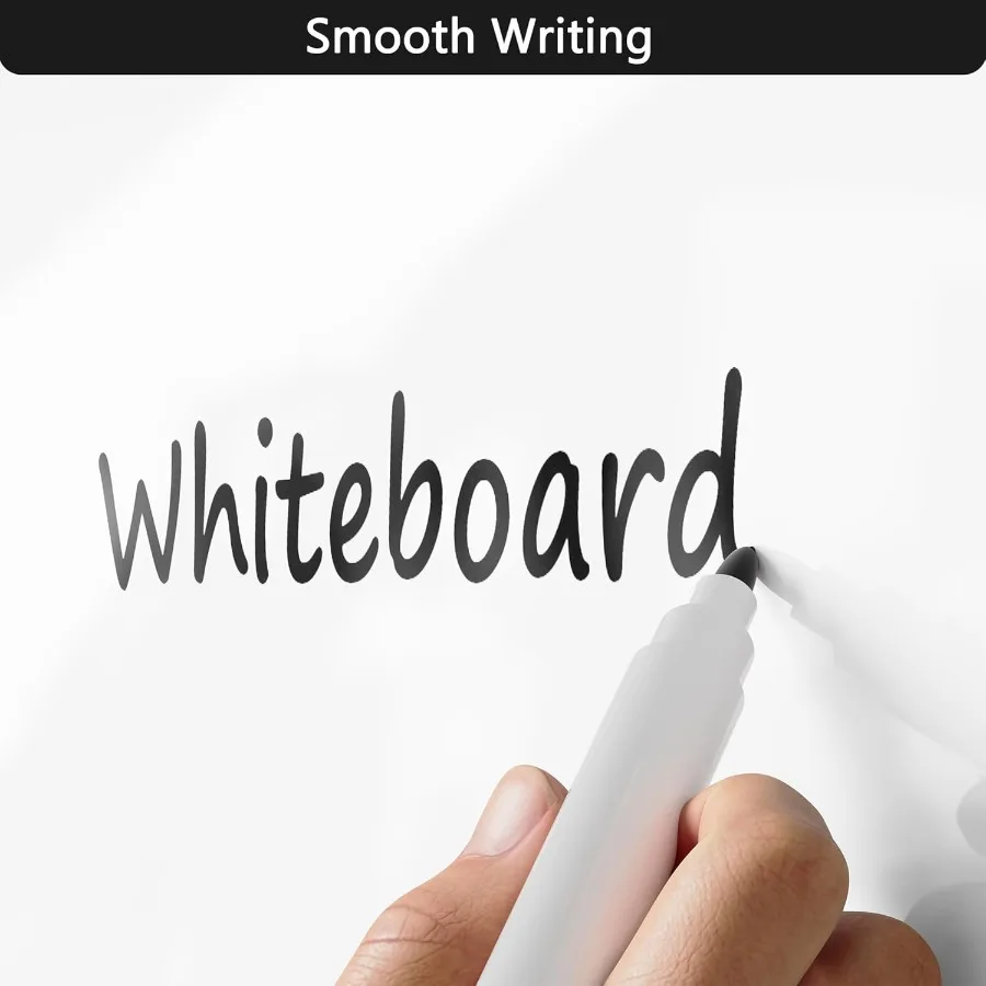 سبورة بيضاء مغناطيسية للثلاجة، لوح مسح جاف من الأكريليك اللامع، لوح تخطيط أبيض للثلاجة مقاس 12 × 9 بوصة، مفكرة صغيرة مزدوجة الجوانب