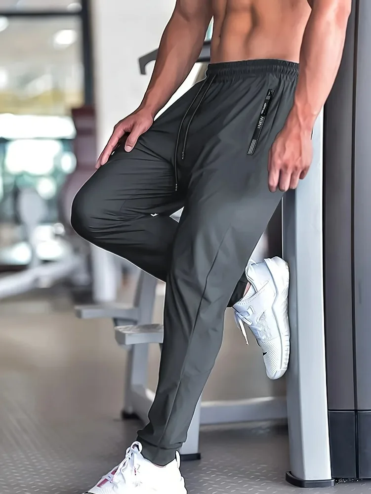 2025 Herren Sommer Leichte Atmungsaktive Eis-Schnelltrocknende Stretch-Jogginghose für Outdoor, Freizeit, Training und Fitness – Detail 9