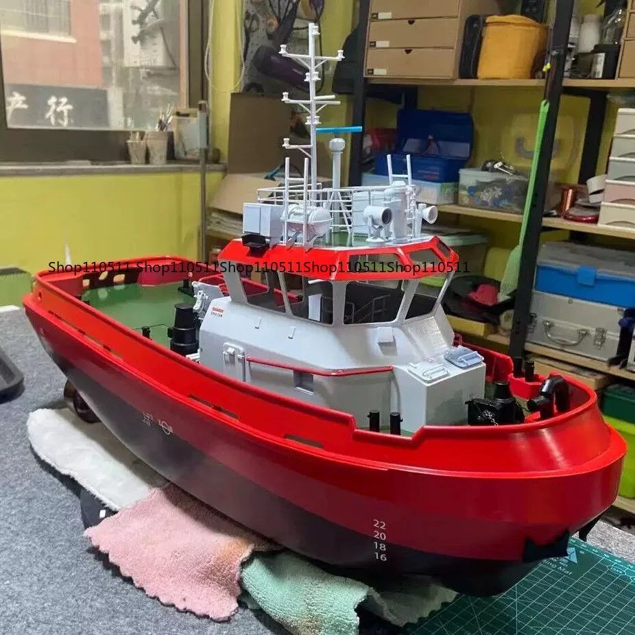 [60Cm] 3D printing 1:33 simulated tugboat DAMEN 1907 TUG simulated towing boat, remote control