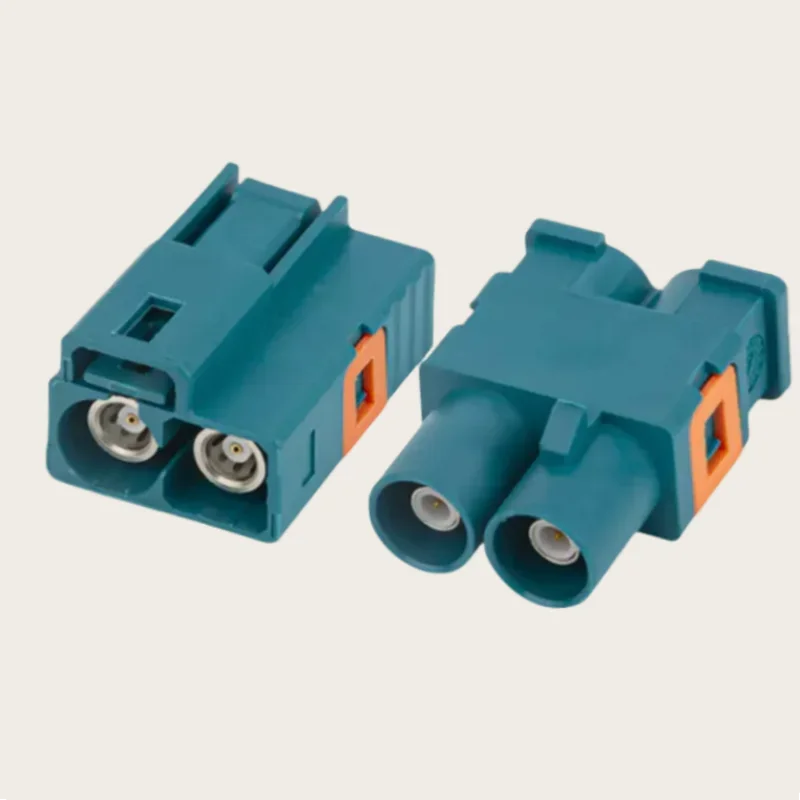 

1pcs/LOT Car GPS RF connector FAKRA-Z twin male and female Z-type universal water blue connector adapter