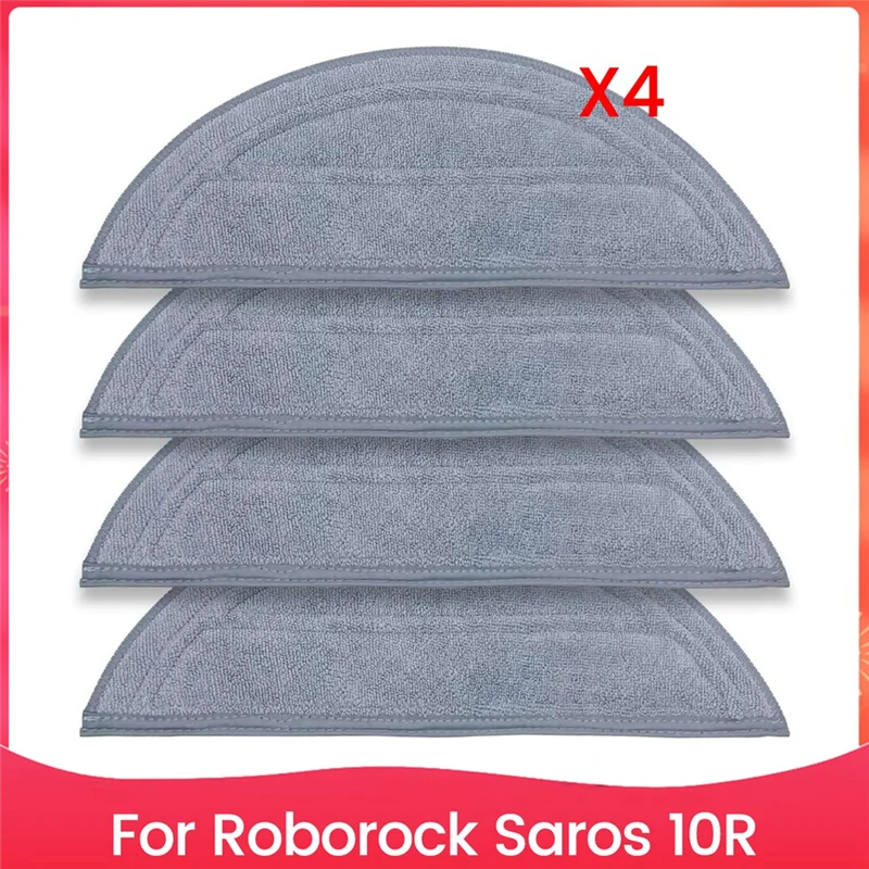Моющиеся подушечки для швабры SANQ для робота-пылесоса Roborock Saros 10R, подушечки для швабры из микрофибры, сменные подушечки для швабры