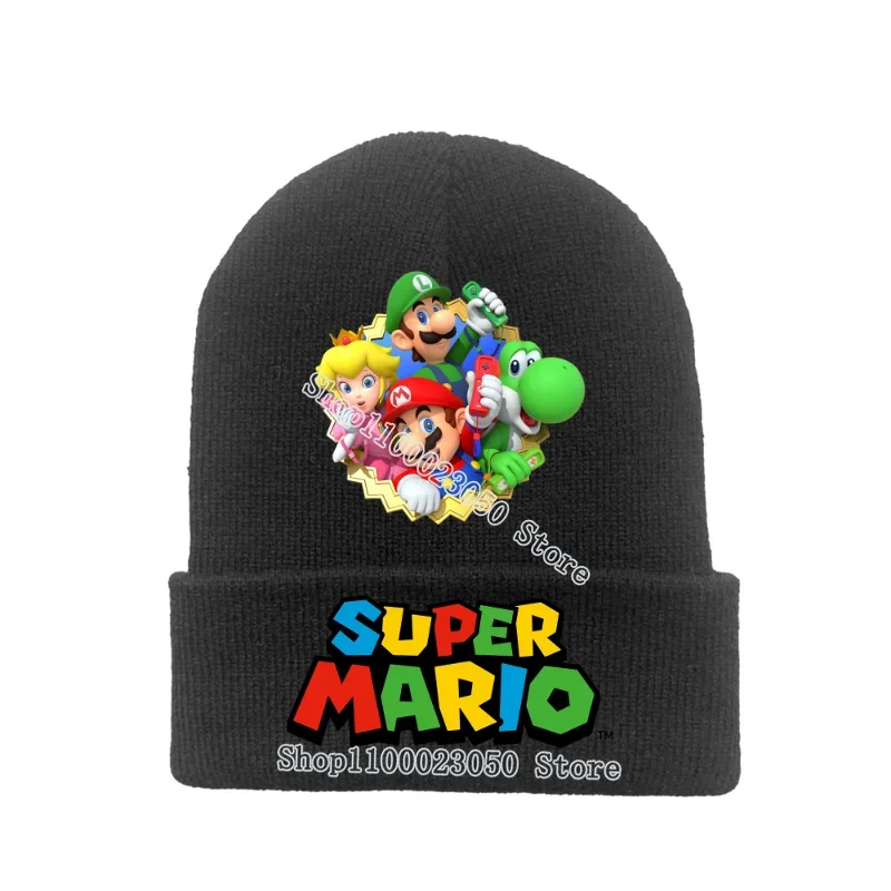 الشتاء سوبر ماريو القبعات الصوفية الكرتون ماريو بروس القبعات الشارع في الهواء الطلق الساخن لعبة محبوك قبعة بنين بنات الكبار هدايا عيد ميلاد