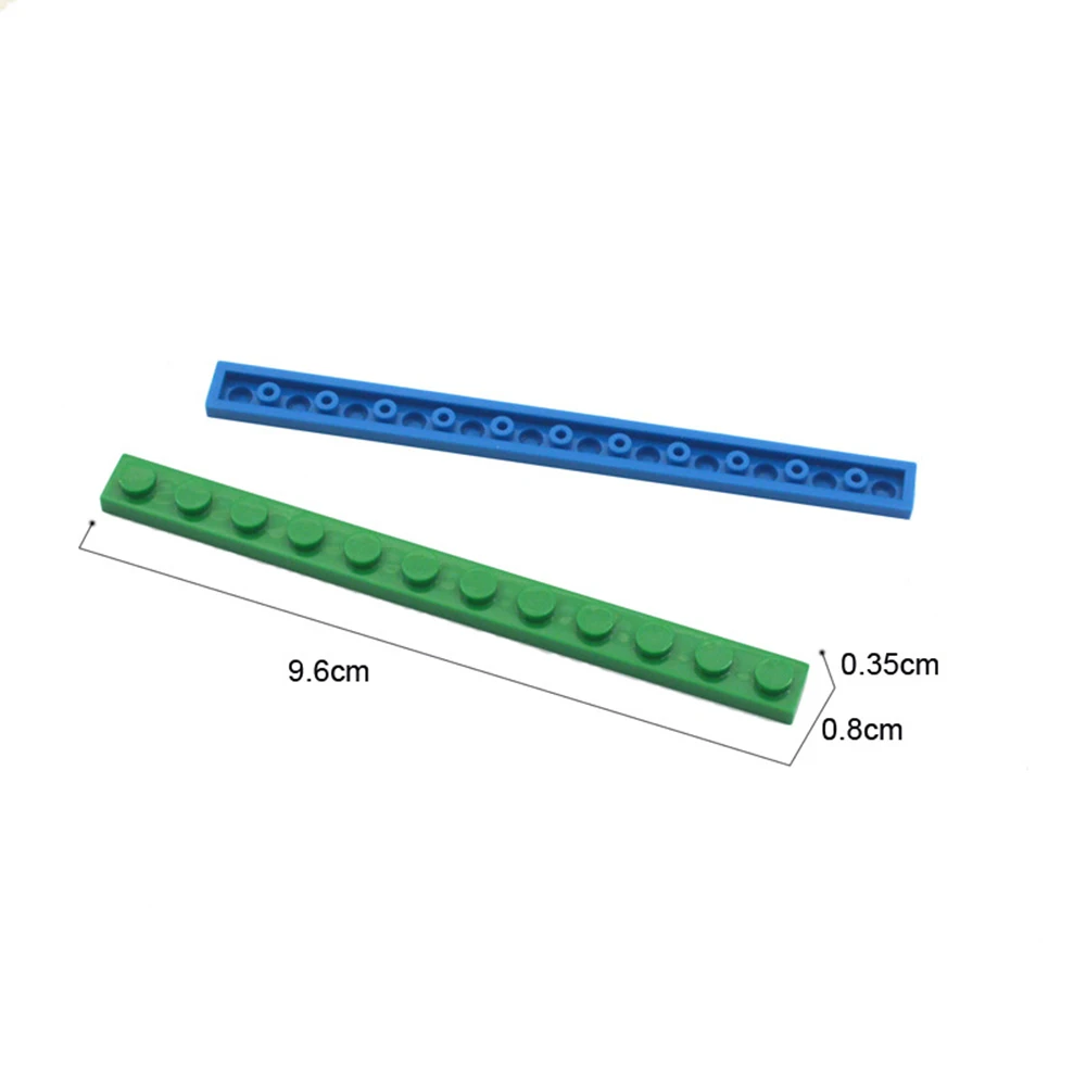 MOC 10PCS 1X12 Platte Bausteine Zahlen Bricks Assemblage Kit Hohe-Tech Bord Haus Ziegel Partikel DIY Idee Spielzeug Kind Geschenke
