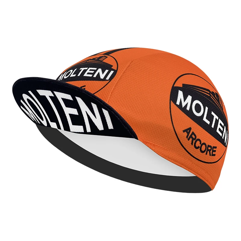 

classic cycling cap, polyester sweat absorbent, popular hot，Orange black