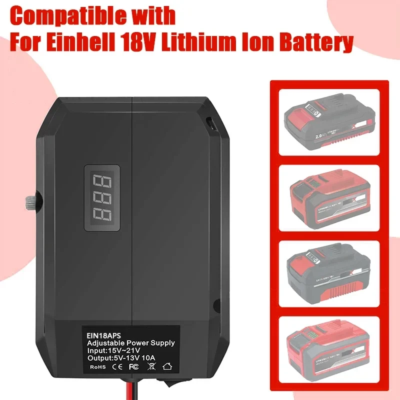 بطارية ليثيوم أيون 5-13 فولت منظم الجهد لماكيتا لبوش لديوالت لميلووكي ل M18 ولاعة السجائر Einhell #6