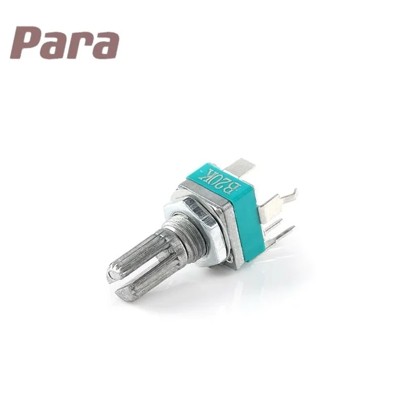 5pcs RK097N 3Pin Single Vertical Potentiometer B5K B10K B20K B100K B500K 5K 10K 20K 50K 100K 500K 15MM Bend Foot Audio Amplifier