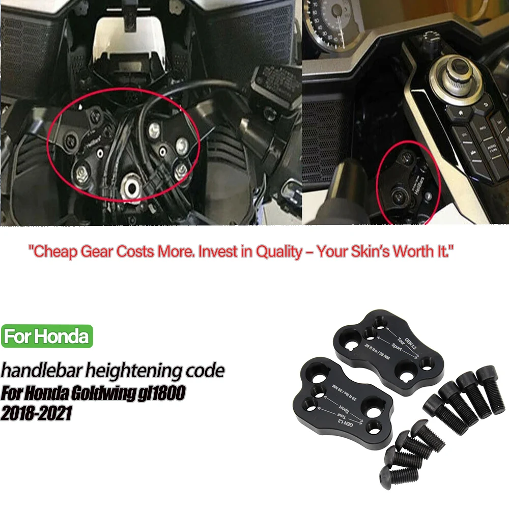

Motorcycle For HONDA Goldwing GL1800 GL 1800 2021 2020 2018 2019 Handle Bar Clamp Raised Extend Handlebar Mount Riser