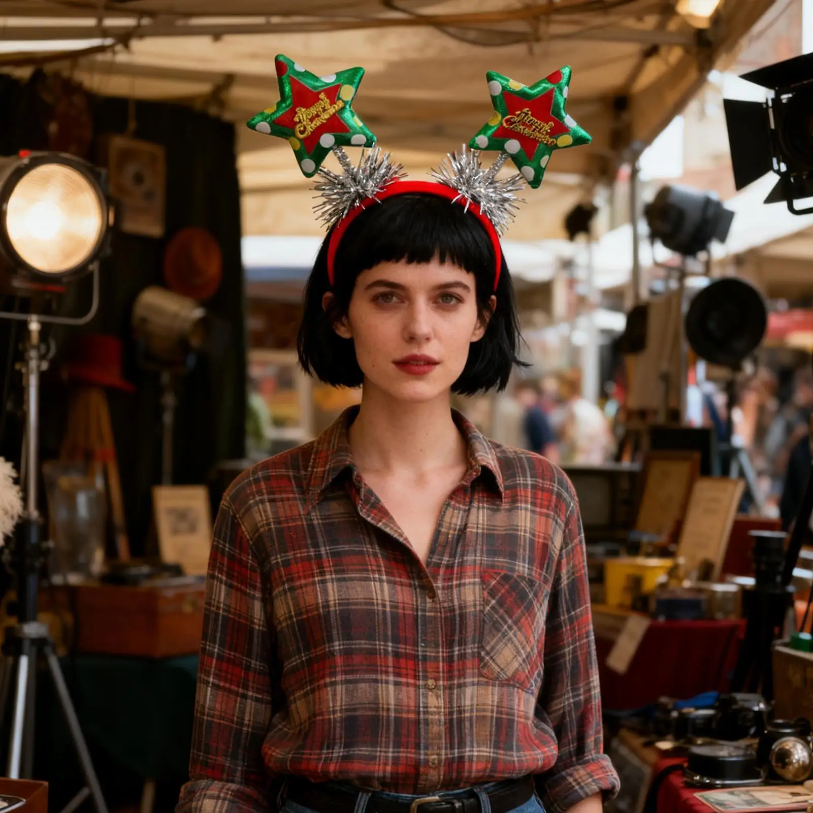 

Рождественская повязка на голову, 6 шт., фетровый головной убор для фотобудки, рождественское платье, повязка для волос для студентов, детей, подростков, взрослых, коллекционеров