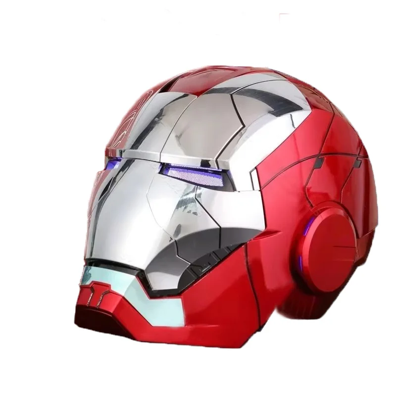 Iron Man Helm Mk5/MK50 Elektrisch Spraakgestuurd Bedienbaar Draagbaar 1:1 Masker Automatisch Openen Sluiten Model Figuur Volwassen Speelgoed Cadeau