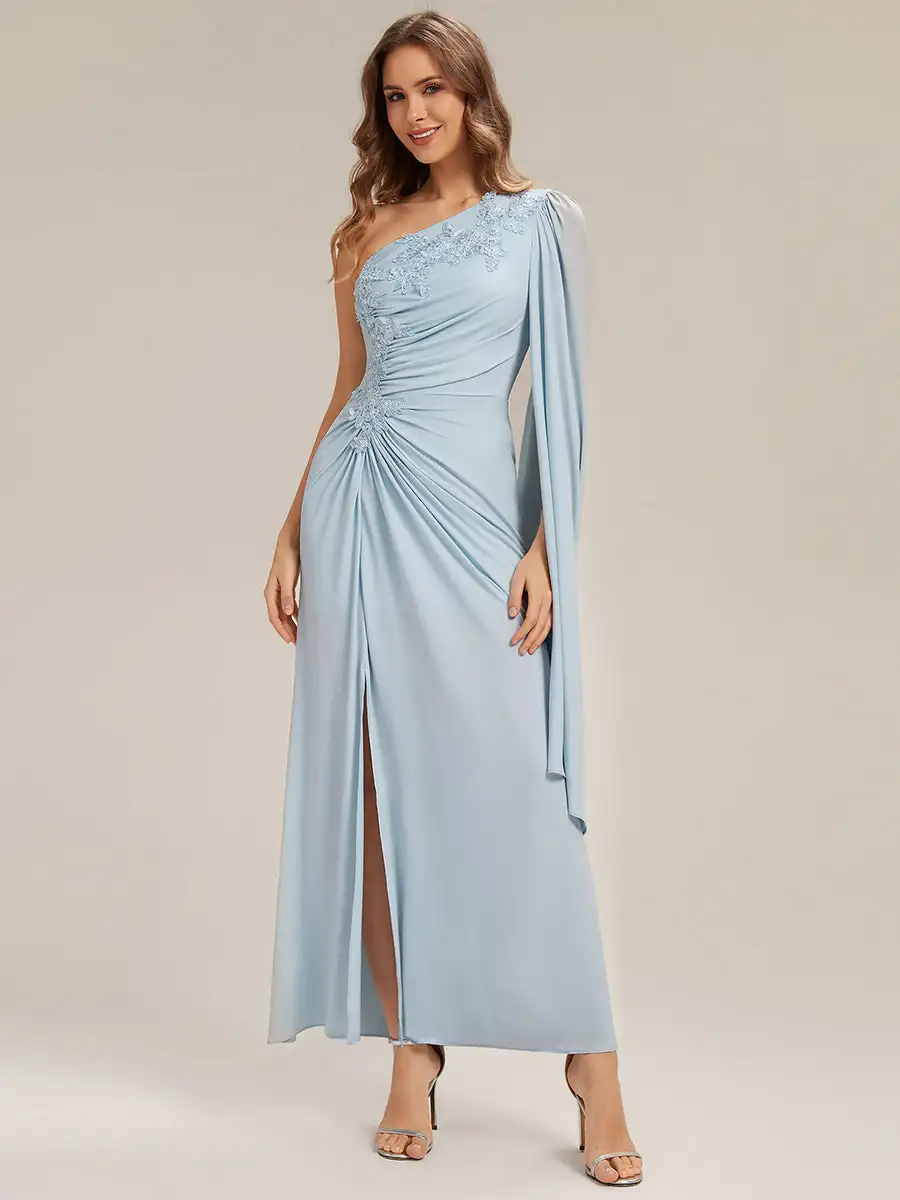 long-sleeve-cape-sheath-high-stretch-one-shoulder-evening-dresses