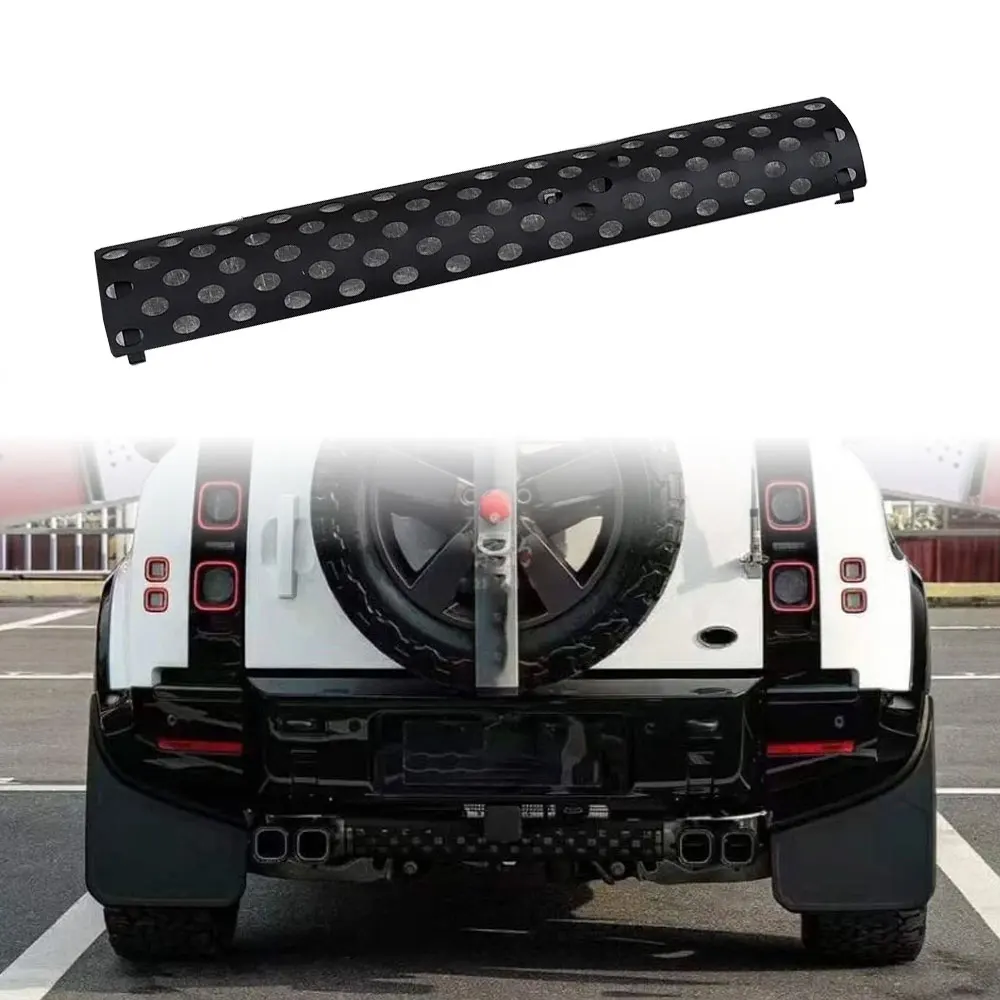 

Black Exhaust Pipe Guard Rear Bumper Fits For Land Rover Defender 90 110 130 2020-2026 Direct Fit