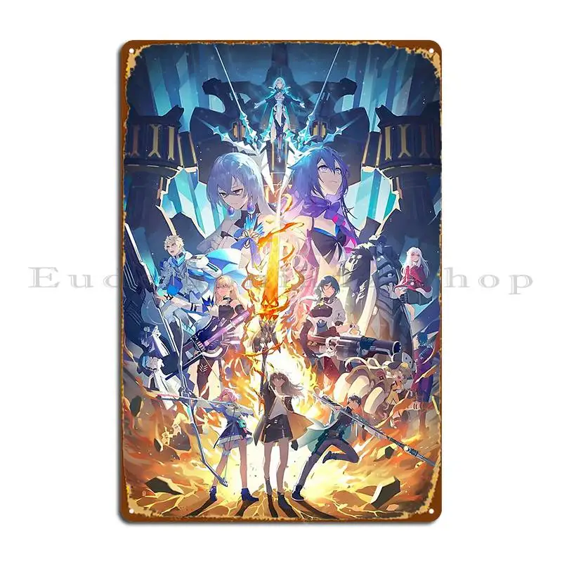 Honkai Star Rail All In One Metal Plaque Classic Retro Character Design Cinema Tin Sign Poster