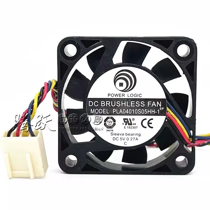 

Fan for POWER LOGIC 4010 DC5V 0.27A PLA04010S05HH-1 4-wire PWM cooling fan 40 * 40 * 10MM