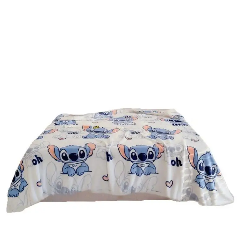 Stitch flanela cobertor anime dos desenhos animados ponto crianças nap cobertor sofá cobertor confortável casal romântico cobertor à prova dwaterproof água