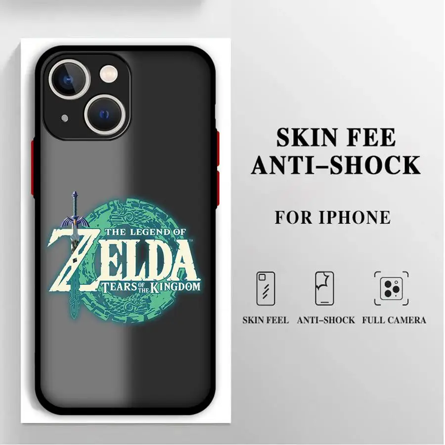 Game The Legend Of Zelda's Cover Telefoonhoesje voor iPhone 16 Pro 11 12 Mini 13 14 Pro 15 Pro Max 7 8 Plus XR XS MAX Mat Zacht