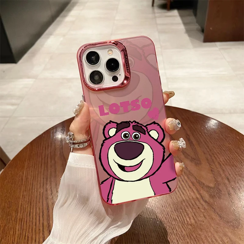 Disney Lotso Cute Cartoon, odporne na wstrząsy etui na iPhone 15 15 14 Plus 15 14 13 12 11 Pro X Xs Max SE 7 8 Plus miękkie etui z TPU