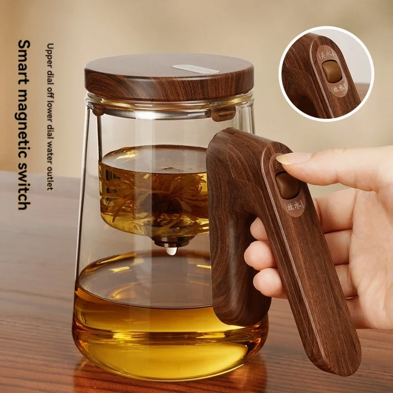 Magnetic Glass Teapot with Infuser Tea Kettle Maker Infusers Jug Teaware Kitchen Dining Bar Home Tea Kit Glass Teapot Samovar