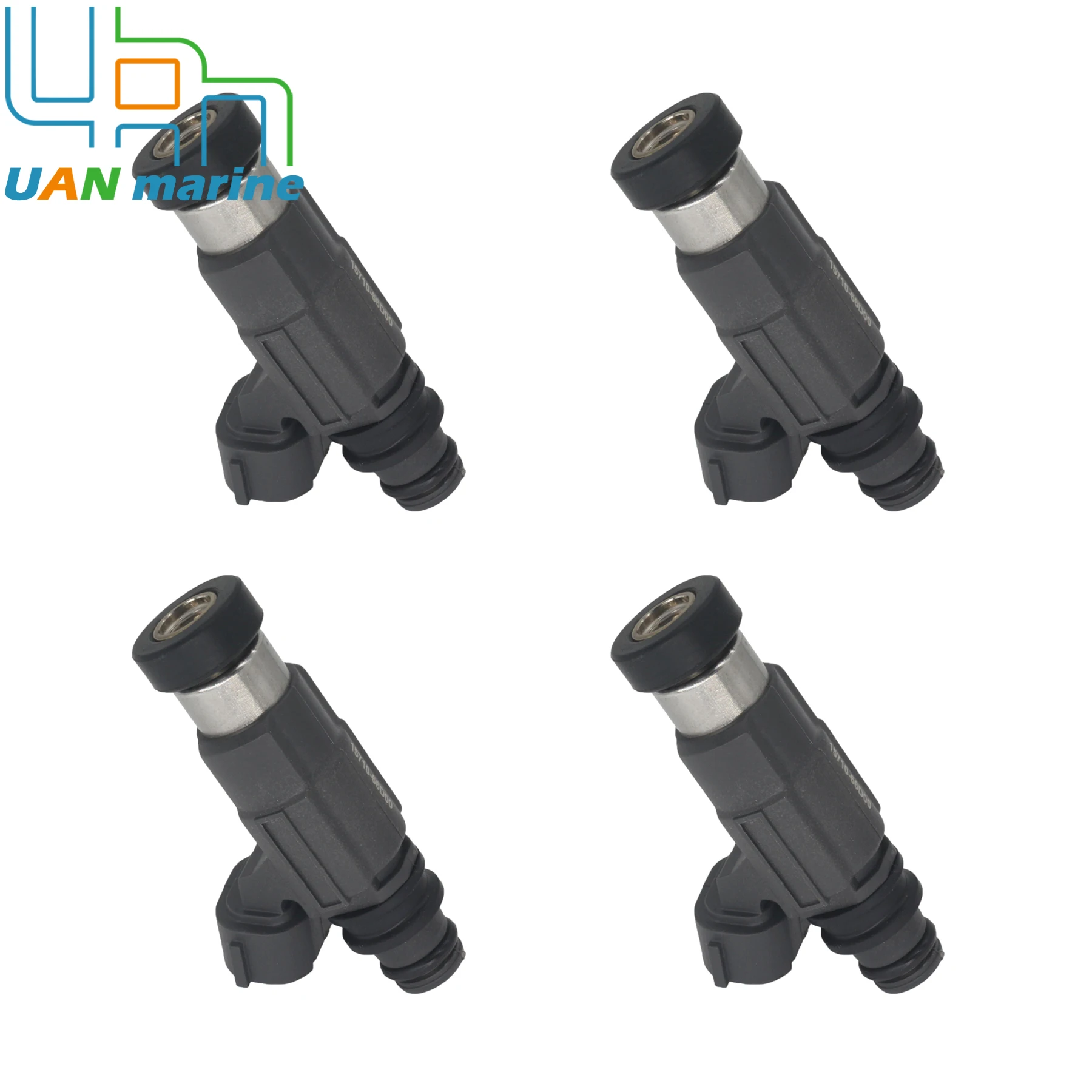

4 Pcs 15710-66D00 Fuel Injector Nozzle Unit for Suzuki Johnson 4-Stroke Outboard Engine 60HP 70HP DF60 DF70 5032693