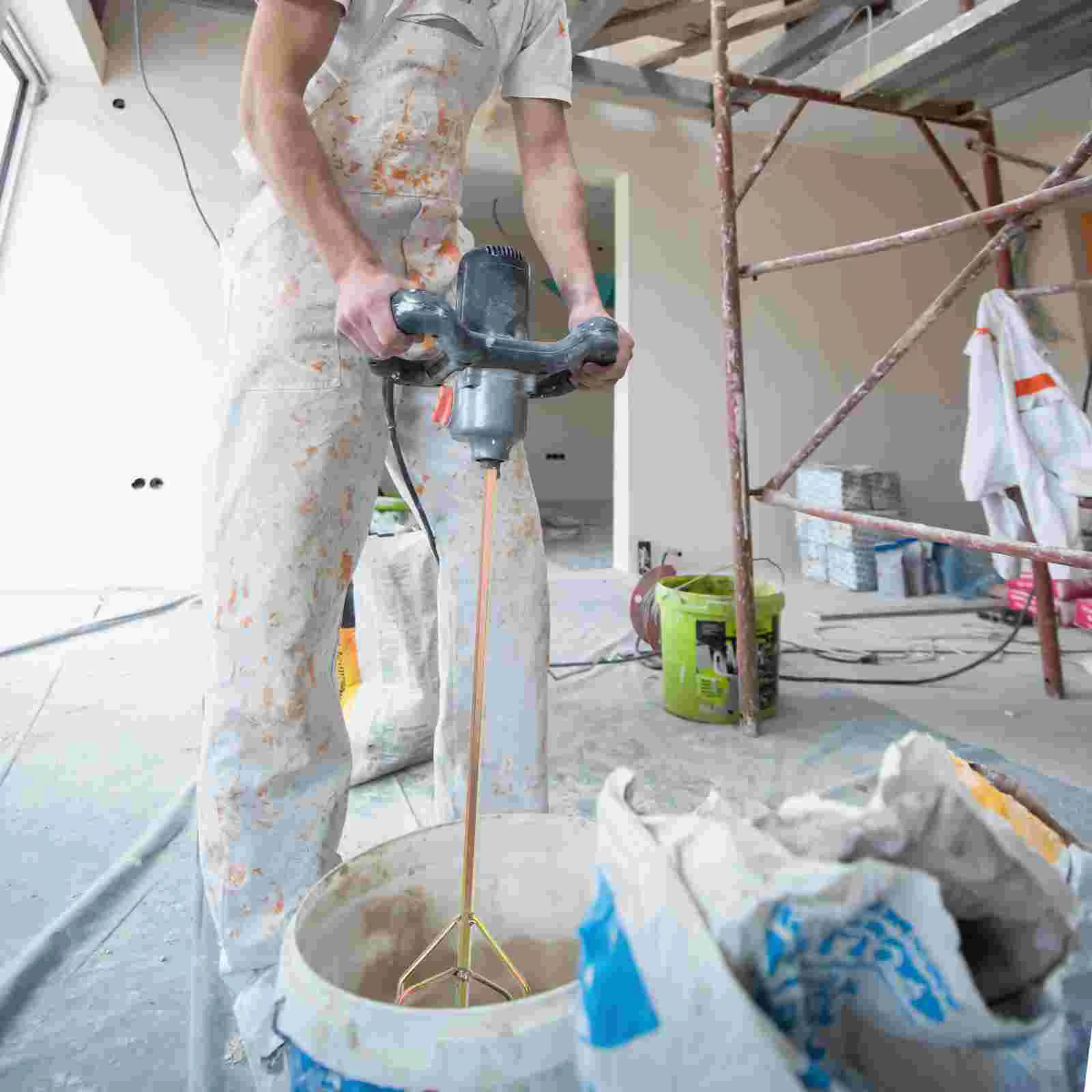 

Paint and Mixer Stirring Rod Blender Mud Portable Steel Drill Attachments
