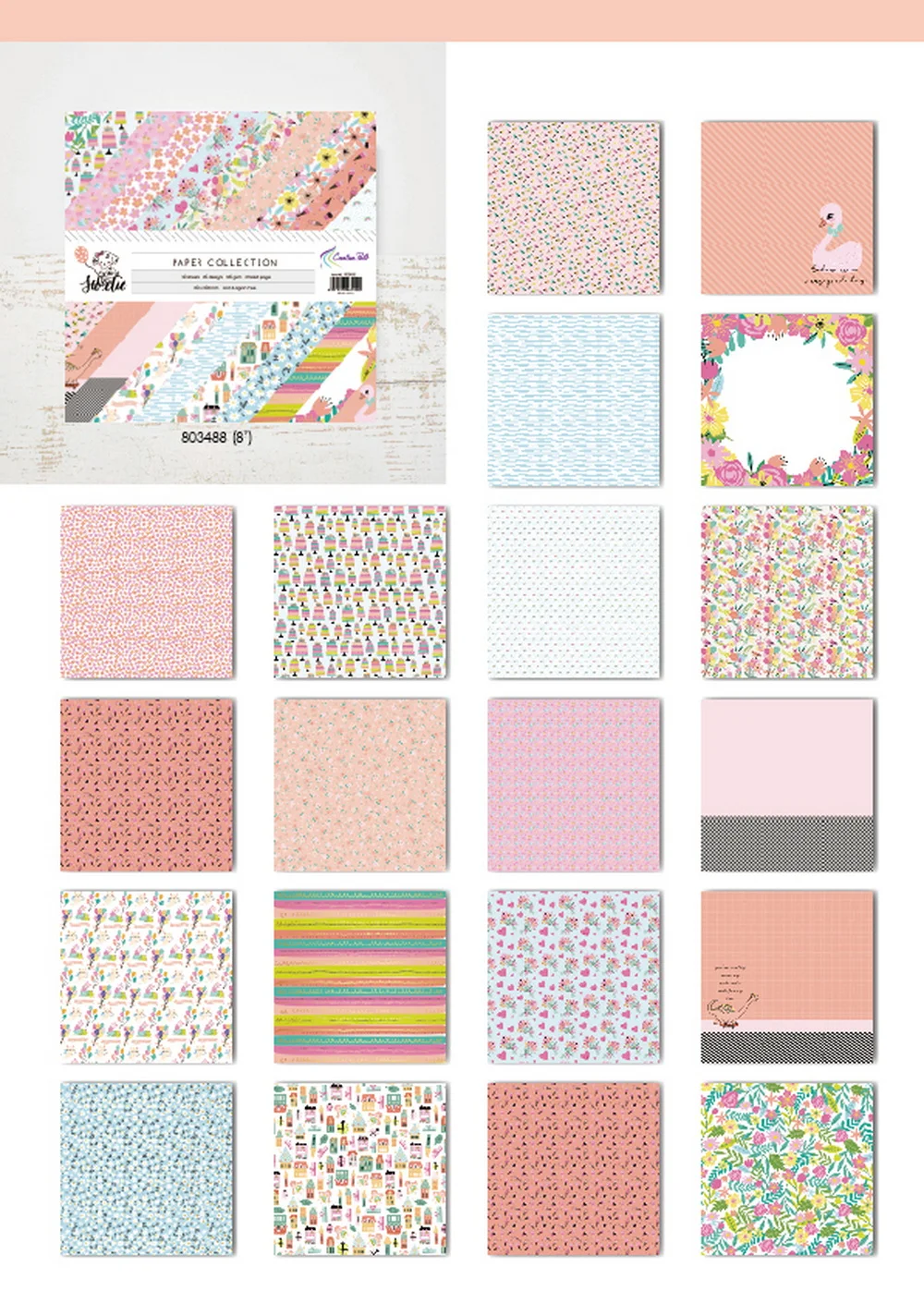 Creative Path 9-teiliges Sweetie DIY Bastelset Dekorative Papier- und Kartonrahmen-Aufkleber Stanzformen Journaling Scrapbooking Komplettset – Detail 6