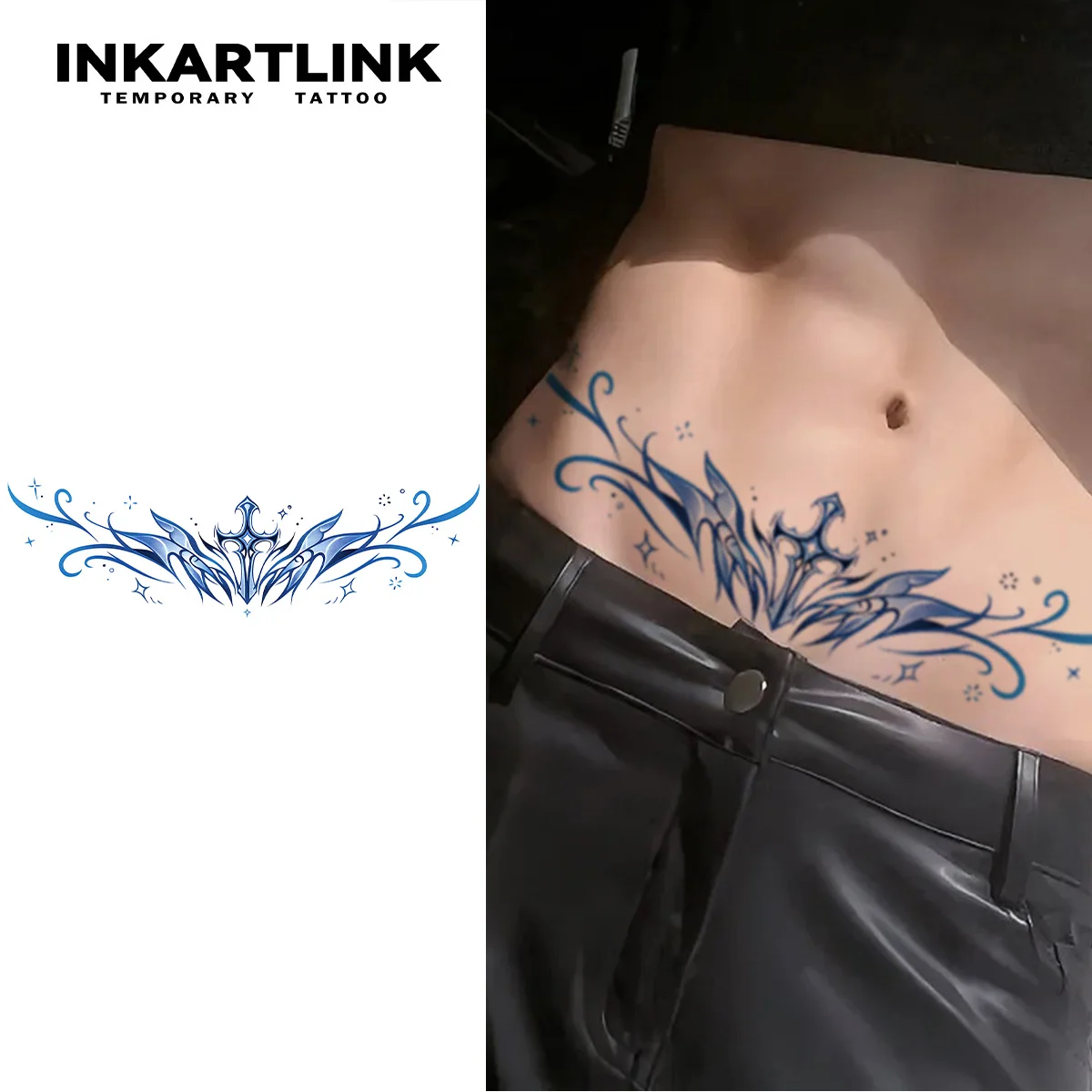 INKARTLINK Temporary Tattoo Stickers Waterproof Color Printing Hand Drawing Temporary Tattoo Party Supplies DIY Stickers