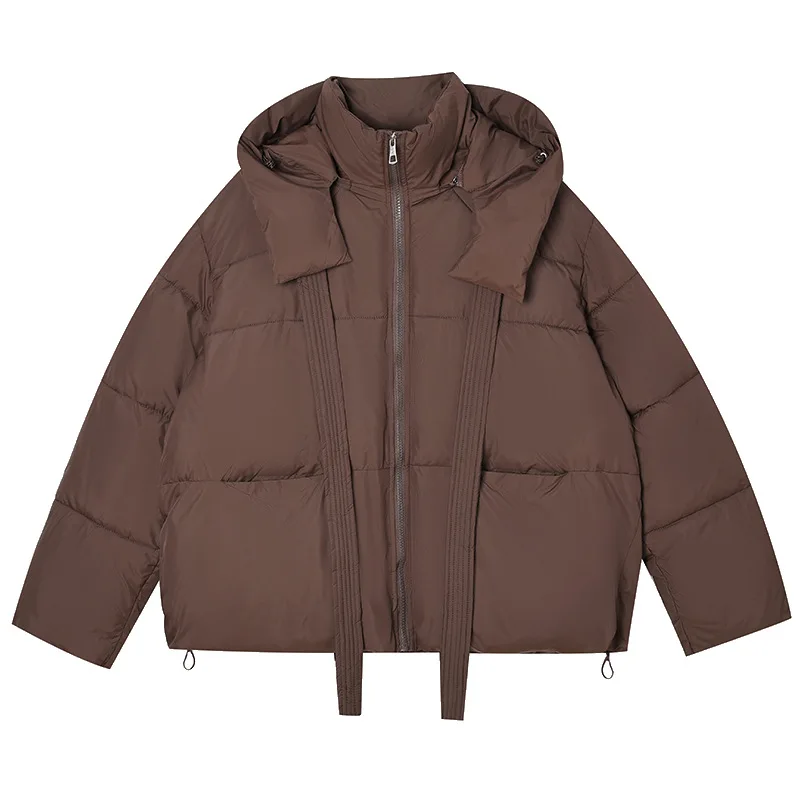 PinkyIsBlack 2025 New Style Autumn Winter Cotton Padded Jacket Women's Clothes Loose Hooded Puffer Jacket Short Female Outwear