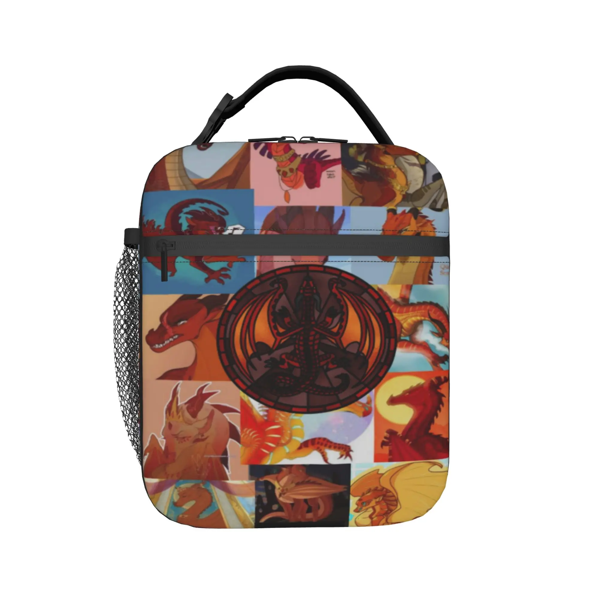 Wing Of Fire dragon Merch Insulated Lunch Bag For Work  Food Container Reusable Thermal Cooler Lunch Box