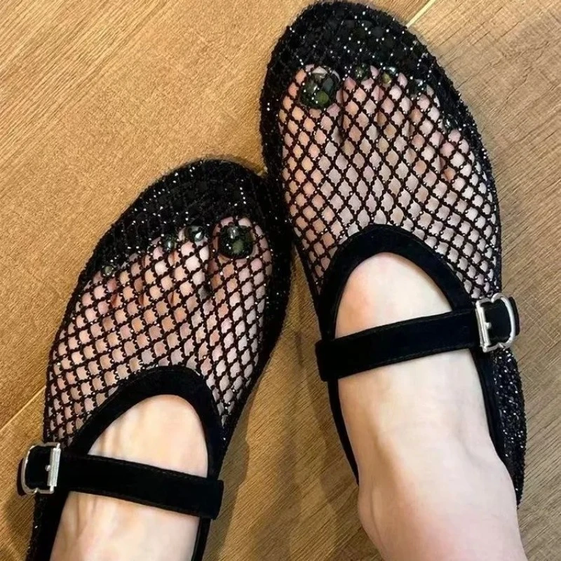 Hollow Rhinestone Baotou Sanda – Women'S Shoes In Fashion recenzja i cena