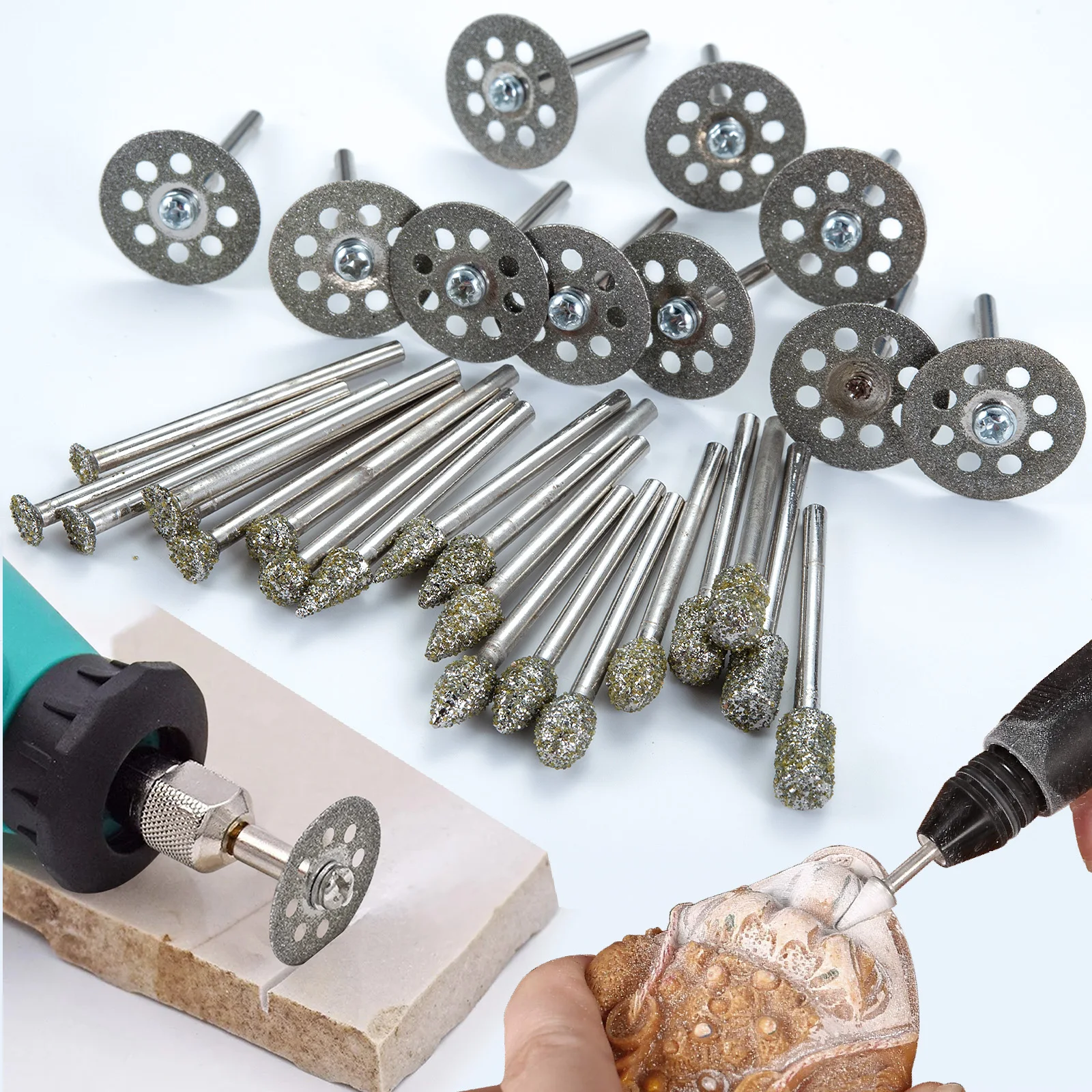 

Polishing, Grinding, and Cutting Blade Set for Polishing and Grinding Jade, Glass, and Other Materials