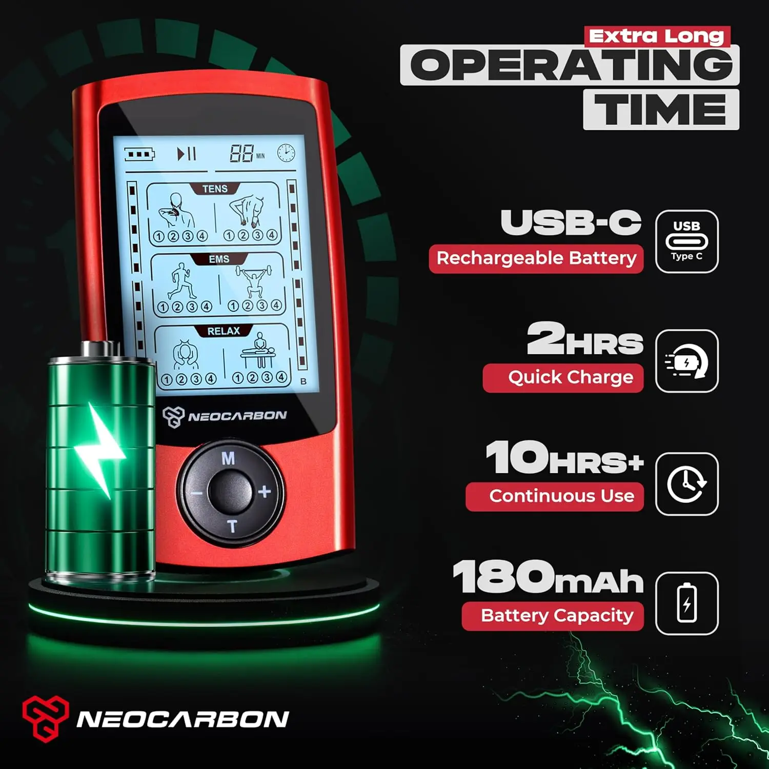 Electronic Muscle Stimulator for Shoulder, Neck, Back Pain Relief with Multiple Modes and Portable Design view 5