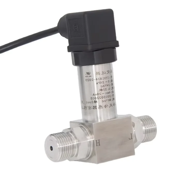 High Quality Small Profile Differential Pressure Transmitter 4~20mA Digital Ceramic Core Factory Price China for Air Compressors
