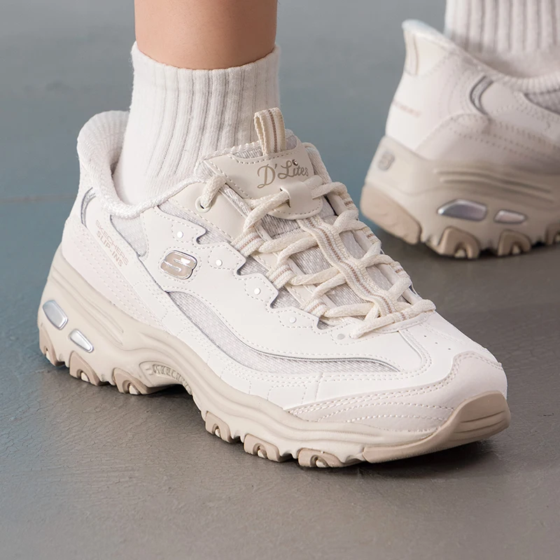 Skechers Women's Shoes Original Lightweight Fashionable Wear-Resistant Non-Slip New Fitness Training Outdoor Sports Casual Shoes 150866-Ntyl-5