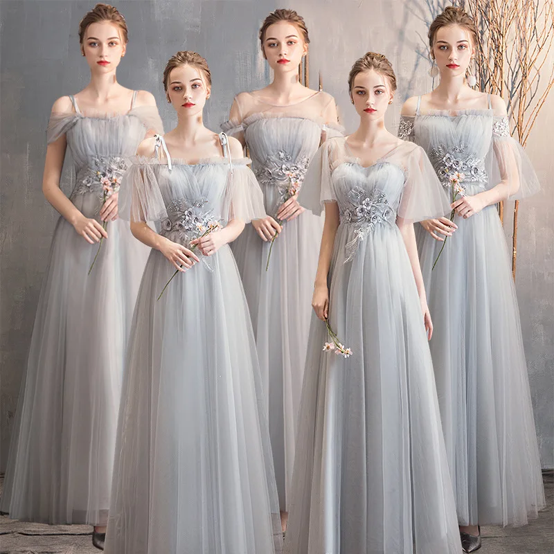 Bridesmaid Dress Fairy Temperament Long Flab Hiding Group Wedding Girlfriends Clothes Women's Clothing