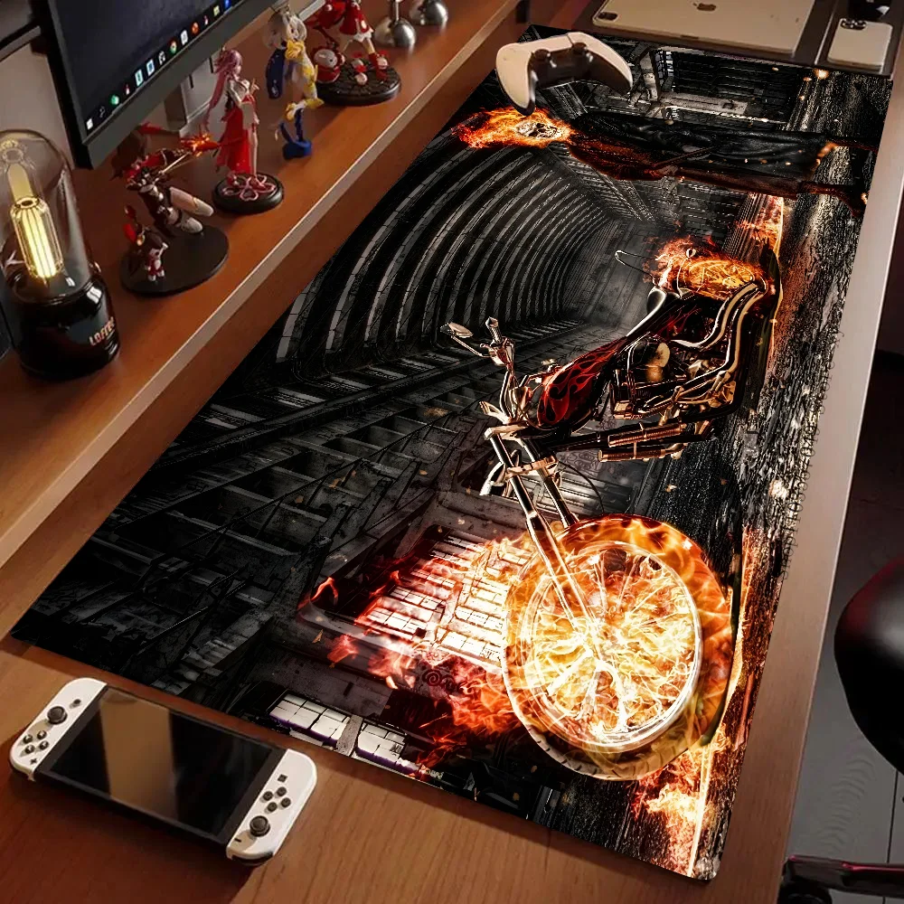 Cool G-Ghost Rider Mousepad Large Gaming Mouse Pad LockEdge Thickened Computer Keyboard Table Desk Mat