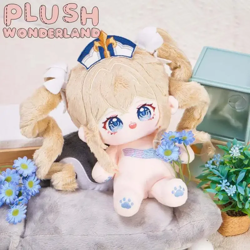 

20CM Game Genshin Impact Barbara Gunnhildr Cotton Doll with Changeable Clothes Cute Cartoon Soft Doll Kawaii Birthday Gift