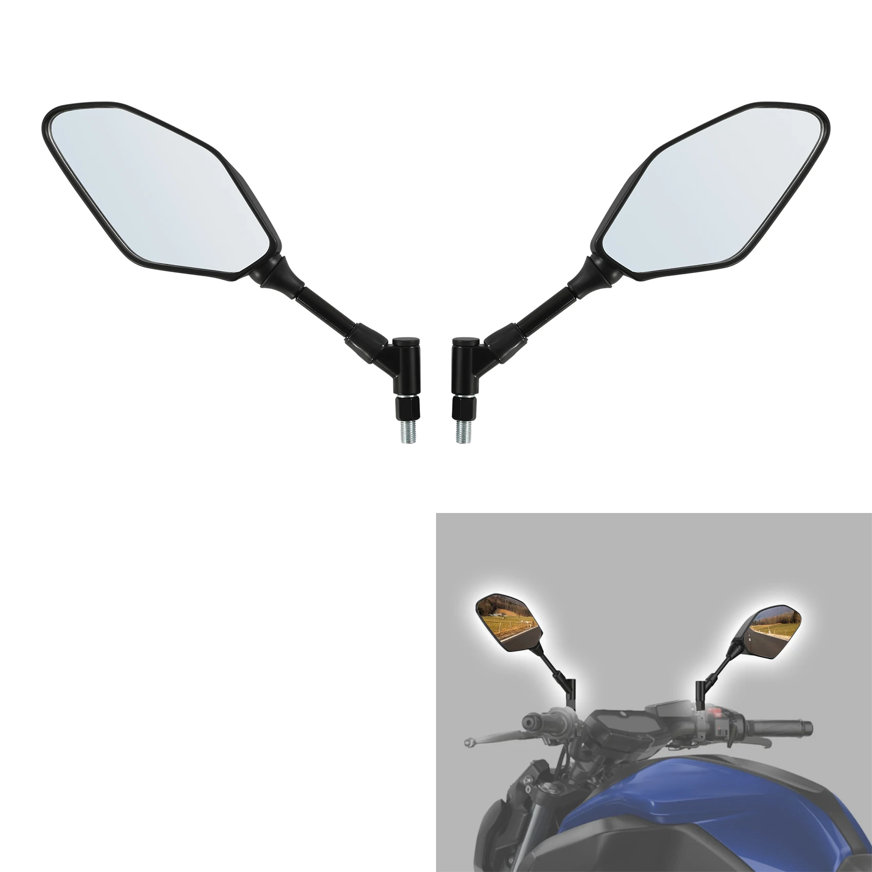 

Rear View Mirror Fits Fit For Yamaha MT-03 660 2006-2010 MT-03 2015-2023 MT-09 Tracer 2020 Tracer 900/GT Motorcycle Accessories