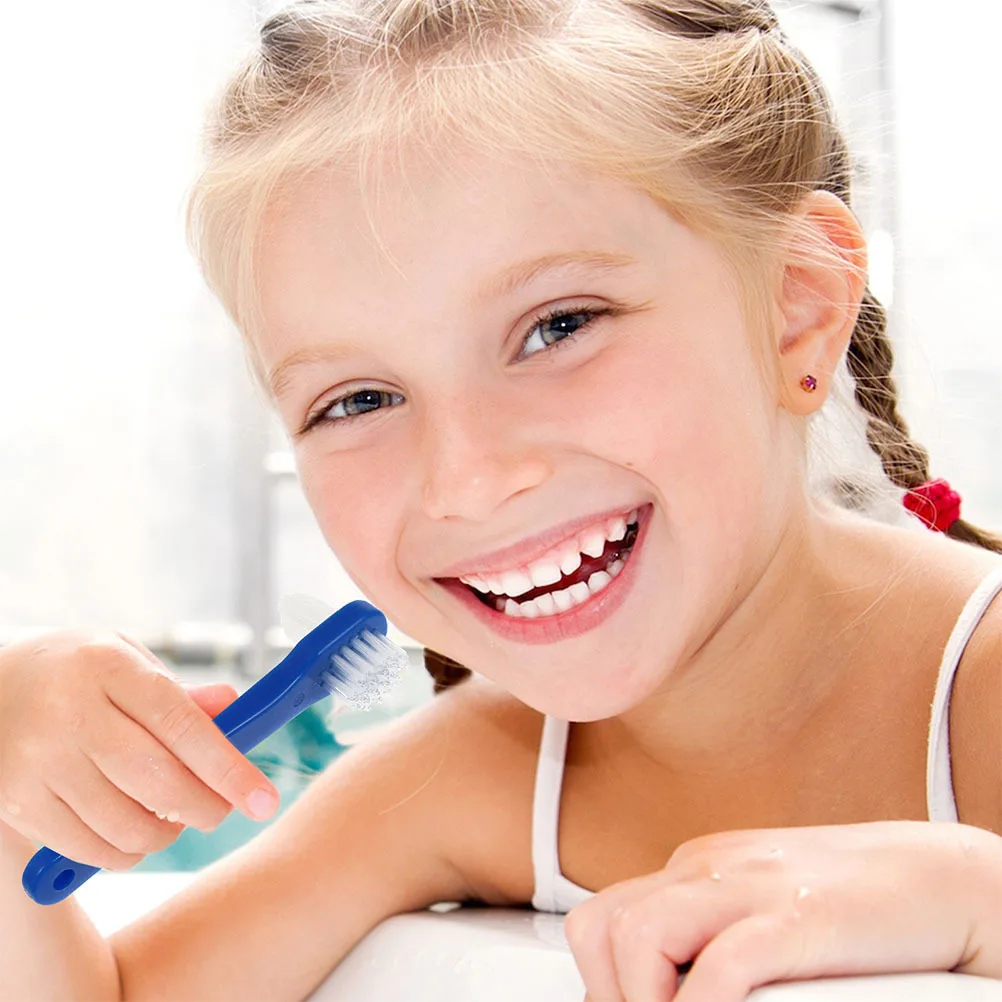 6 قطعة فرشاة أسنان الكبار مزدوجة الرأس منظف أسنان قبضة مريحة المزدوج الجانب فرشاة تنظيف الفم لأداة العناية بالأسنان كاذبة #3