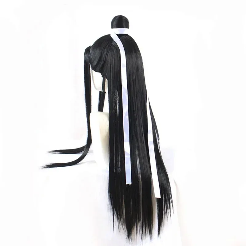 

2025 11 Mo knife zu Shi Lan Wangji cosplay black long wig and prop for adult Halloween