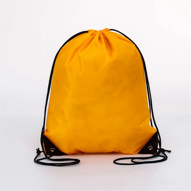 1pc Drawstring Backpack Bag with Reflective Strip String Backpack Cinch Sacks Bag Bulk for School Yoga Sport Gym Traveling