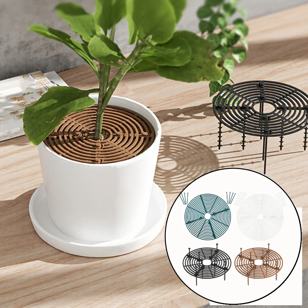 3 Pcs Plant Pot Cover Protector From Animal Flower Pot Grid With Center Cutout Plant Pot Soil Guard Cover Cat Digging Stopper