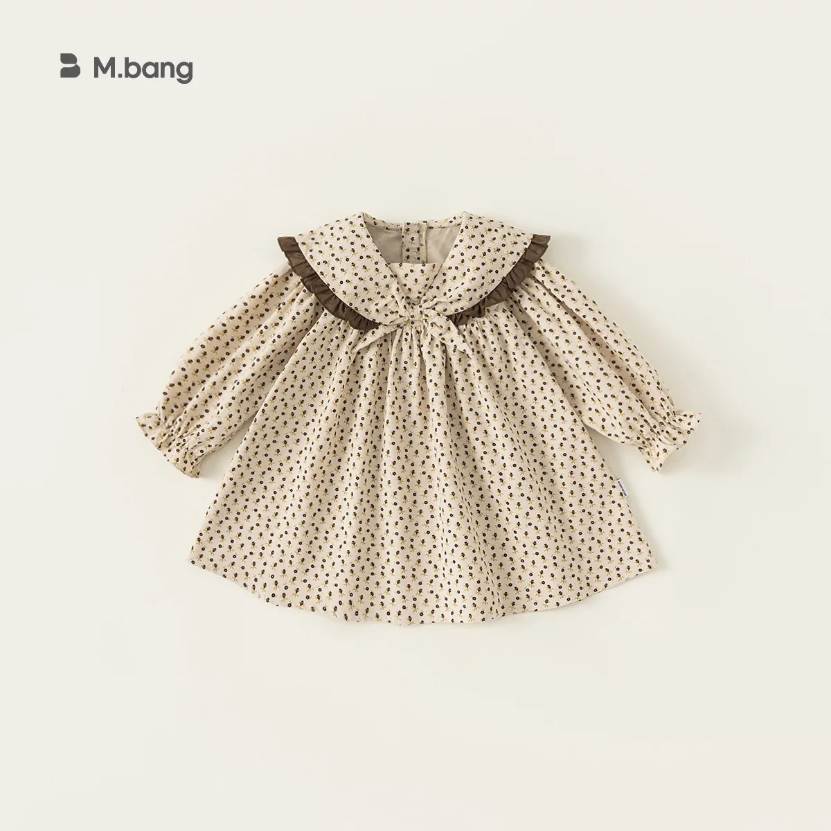 Baby Girl Dress Children Dresses Girl Lace Doll Collar Dress Spring and Autumn New Foreign Style Floral Princess Fashion Dress